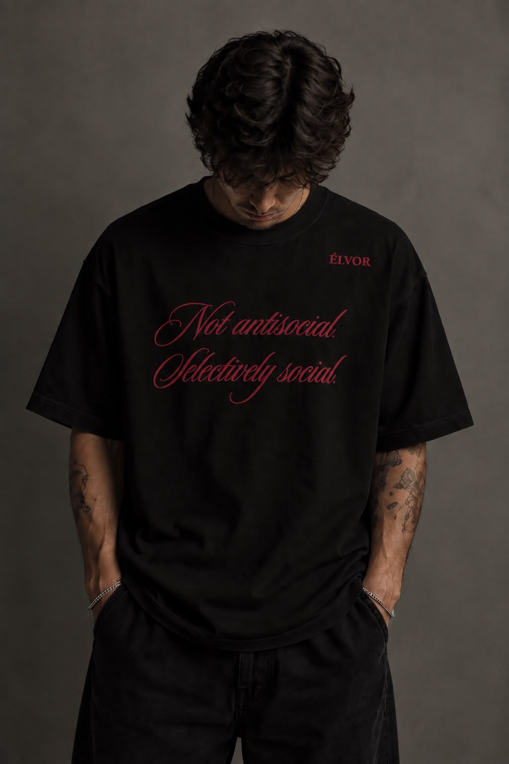 Not Antisocial Oversized Tee